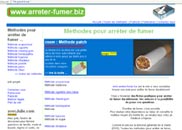 publicité sur arreter-fumer.biz